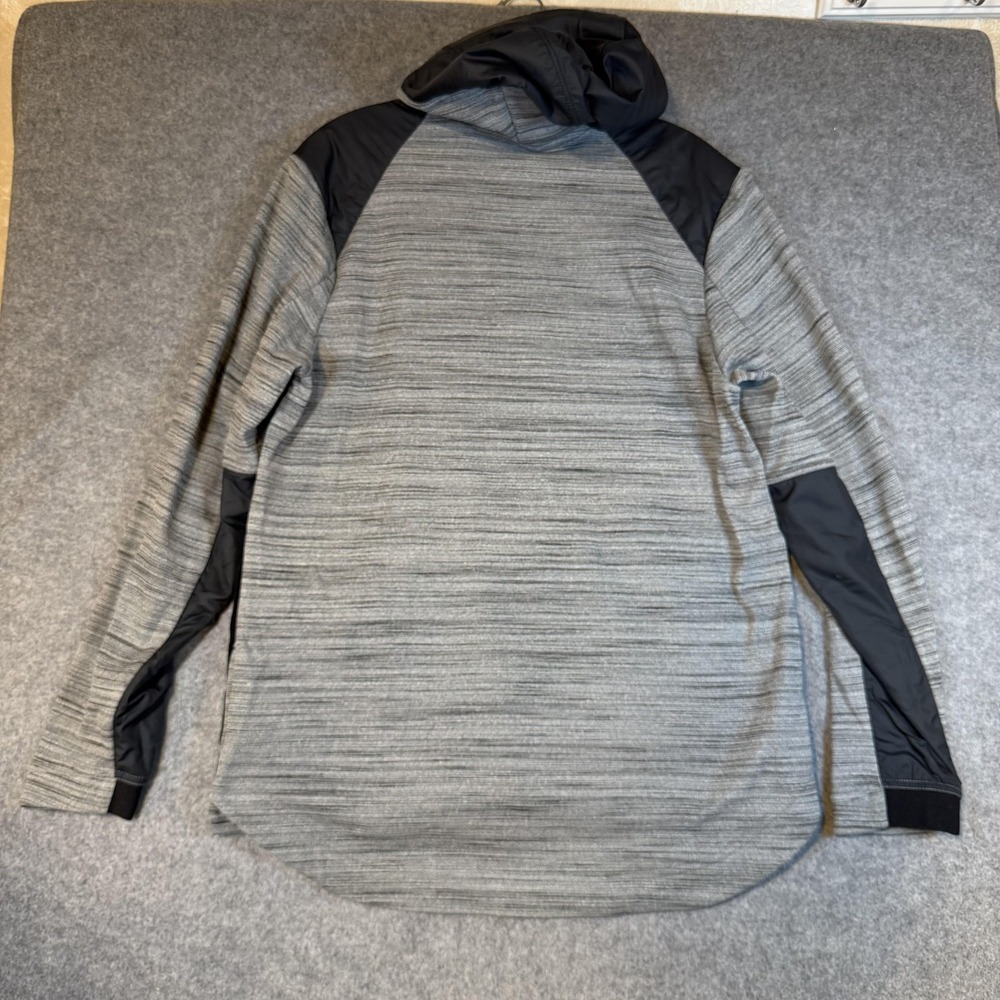 Nike Dri-FIT Basketball Jacket Mens Medium Gray Black Hooded Full Zip AQ4165-010 - Picture 6 of 8